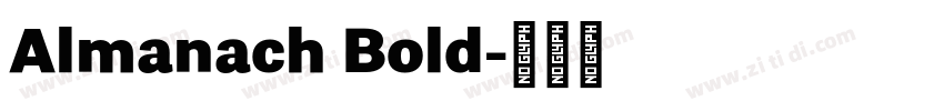Almanach Bold字体转换